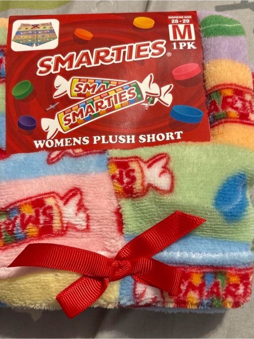 Smarties✨❤️🩷💚Women's Plush Shorts - Multi Color